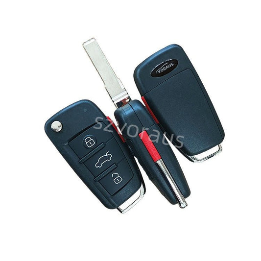DAS MOTOR HAUS OEM Replacement Remote Control 3 Button Flip Key Shell only - AudiGear.com - Remote Control