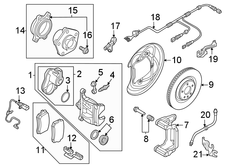 80A615601C GENUINE OEM BRAKE ROTOR REAR AUDI VW 2018-2025