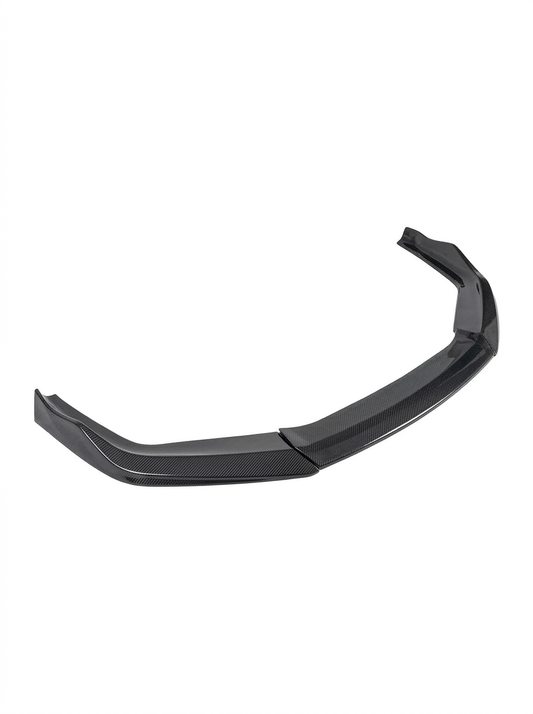 BMW 5 Series F90 M5 LCI CS Style carbon fiber front lip by K2 Industries, showcasing its sleek, aerodynamic design.