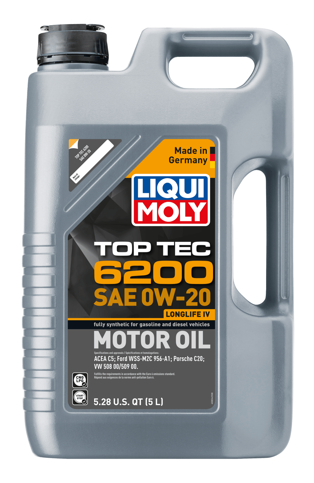 LIQUI MOLY 0W-20 5L 20238 TOP TEC 6200 - AudiGear.com - Lubricants