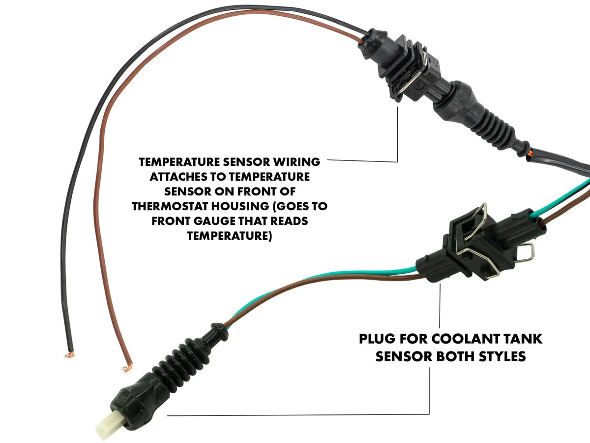 GoWesty engine compartment wiring harness for late Vanagon with temperature and coolant wiring