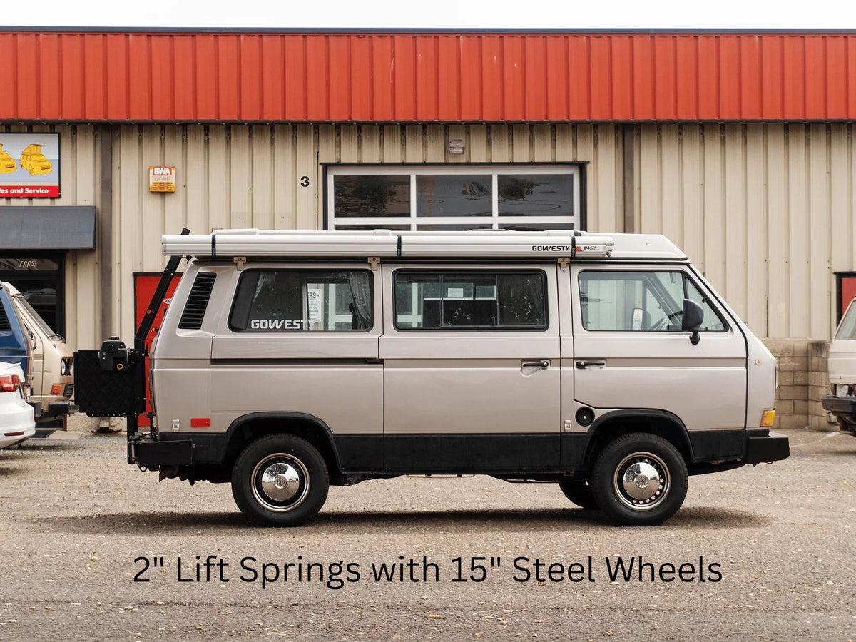 GoWesty Coil Spring Bundle for 2WD Vanagon, pair of lift springs shown against a plain background