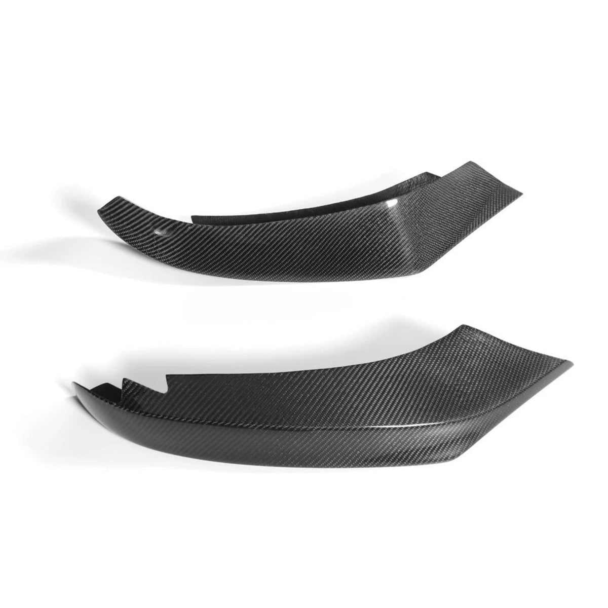 K2 Industries carbon fiber front bumper splitter for BMW 4 Series F32 F33 F36 M Sport, glossy carbon lip, sporty car enhancement