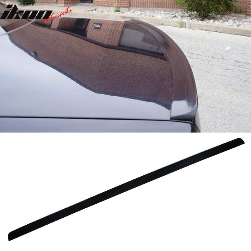 BMW E36 2-door trunk spoiler from K2 Industries, durable PUF material, designed for 1991-1998 coupe exterior modification.