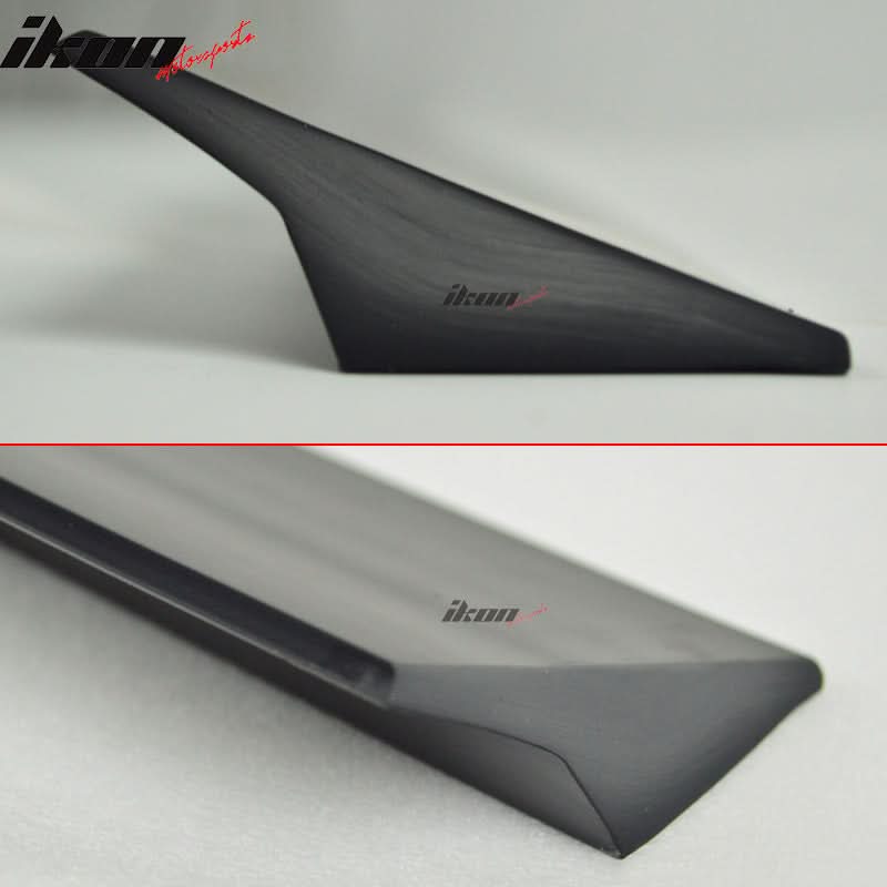 Unpainted VRS style roof spoiler for BMW 7 Series F01 2009-2015, made by K2 Industries, shown on car roof.