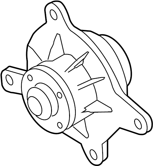 6.3L W12 07D121008A GENUINE OEM AUDI VW Engine Water Pump 2002-2009 - AudiGear.com - Engine