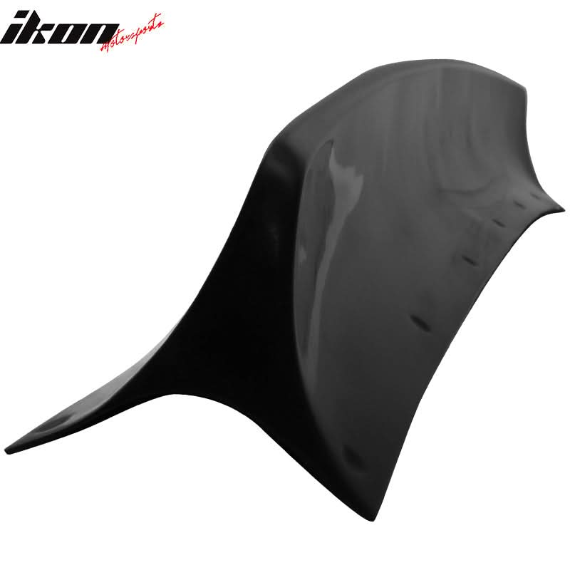 Unpainted black RB style rear spoiler wing for BMW E30 1984-1992 by K2 Industries, made of durable polyurethane.