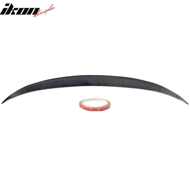 BMW 4 Series F83 trunk spoiler in matte carbon fiber, designed for 2014-2017 models, by K2 Industries.