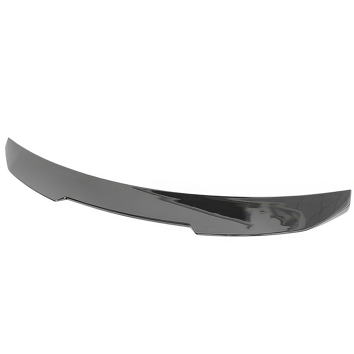 BMW G22 430i G82 M4 PSM trunk spoiler by K2 Industries, made of ABS, shown on silver car with side view.