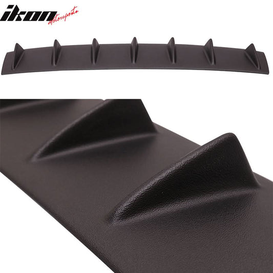 Matte black rear bumper diffuser for BMW F10 5 Series and 7 Series, ABS material, designed for 2011-2016 models by K2 Industries.