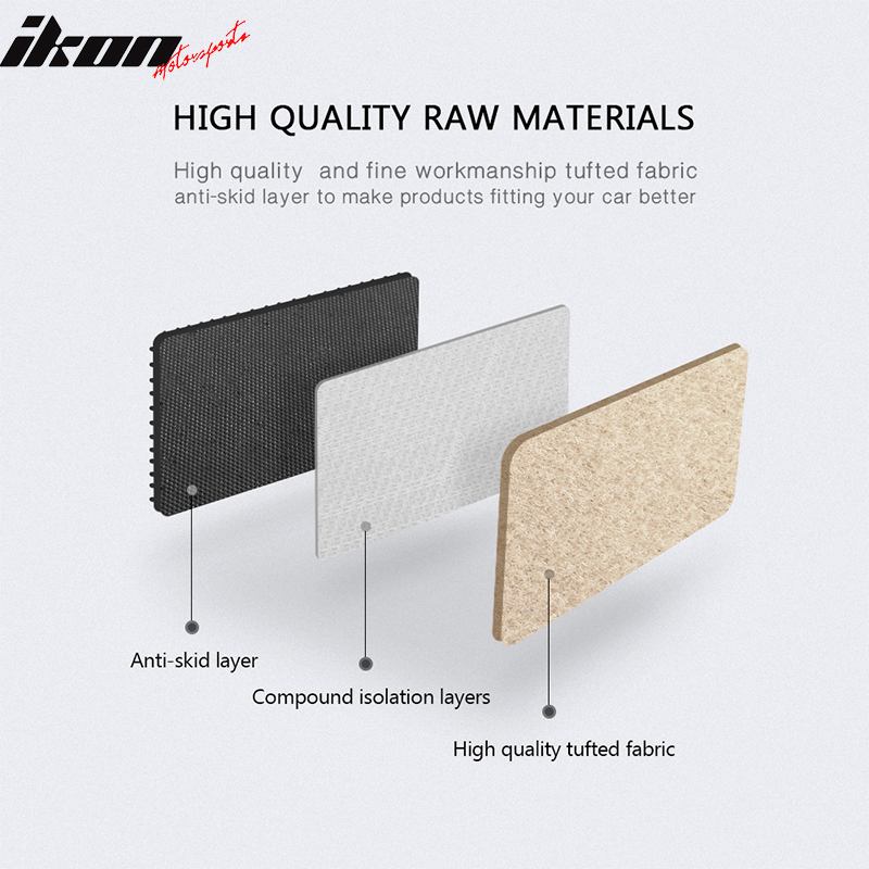 Beige carpet car floor mats for BMW E36 3 Series 1992-1998, 4-piece set by K2 Industries, made of durable nylon material.