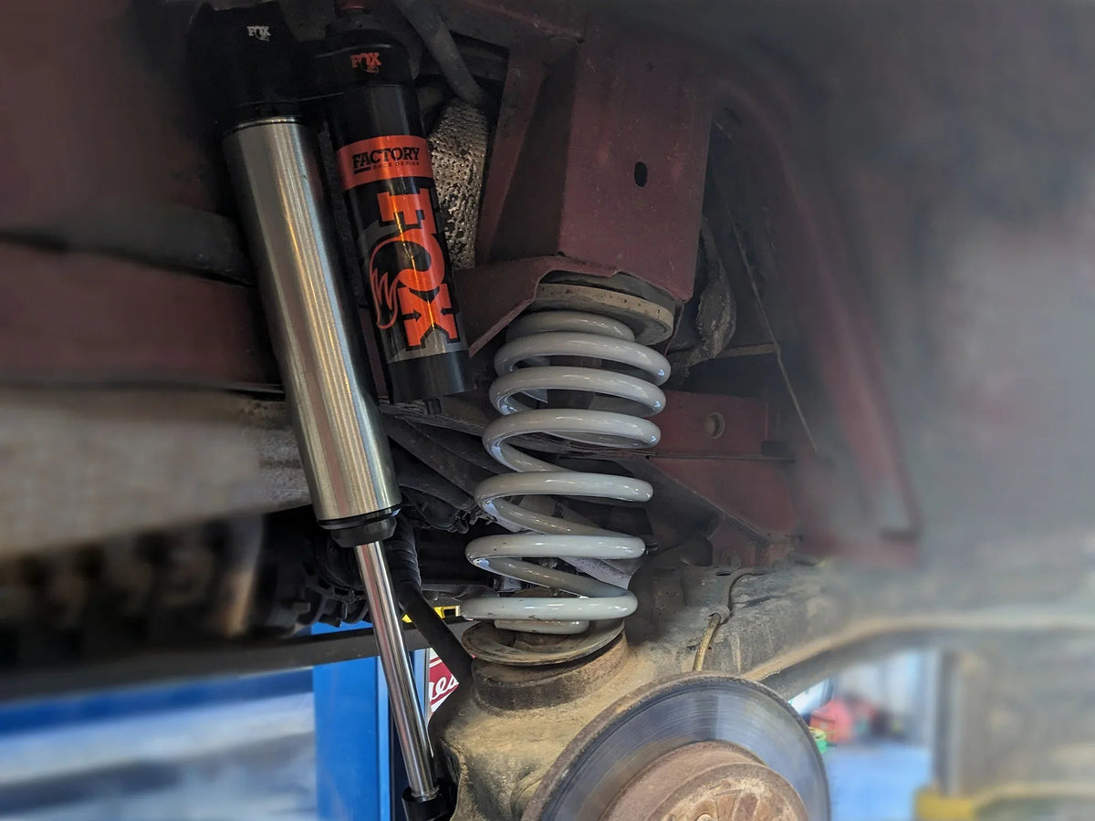 GoWesty Fox 2.5 rear shock bundle installation for Vanagon suspension