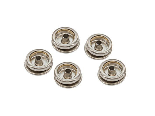 Pack of five female snap fasteners by GoWesty, hardware fasteners for upholstery or clothing projects.