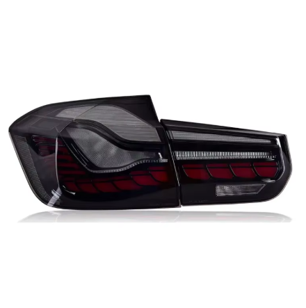 Vekto GTS Style LED tail lights for BMW F30/F35/F80, showcasing sleek, modern taillight design with LED illumination.