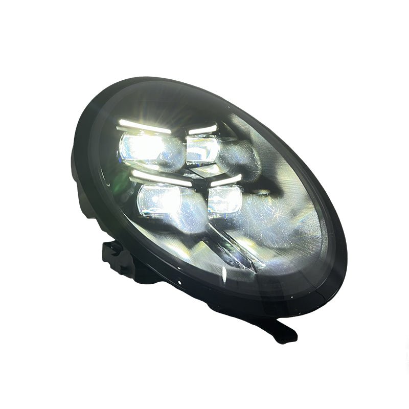 Vekto Matrix-Style Smoked LED Headlights for Porsche 911 991 model 2013-2018, featuring sleek smoked lenses and LED lighting.