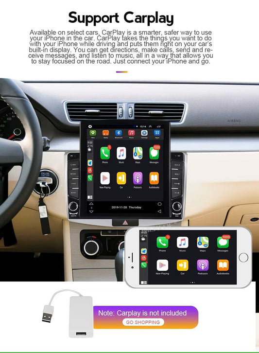 Upgrade Touchscreen for Audi A4 TT 2002-2006 featuring CarPlay Android with 2GB RAM & 32GB ROM - AudiGear.com - Touchscreen