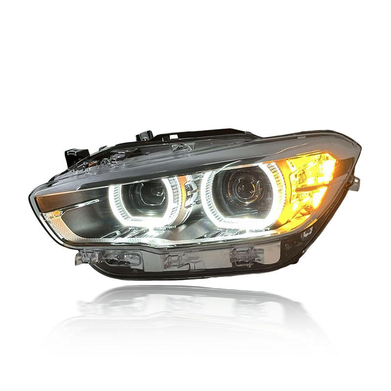 Vekto LED headlights for BMW 1 Series F20 2015-2018, showing a sleek pair of modern headlight units with bright LED bulbs.