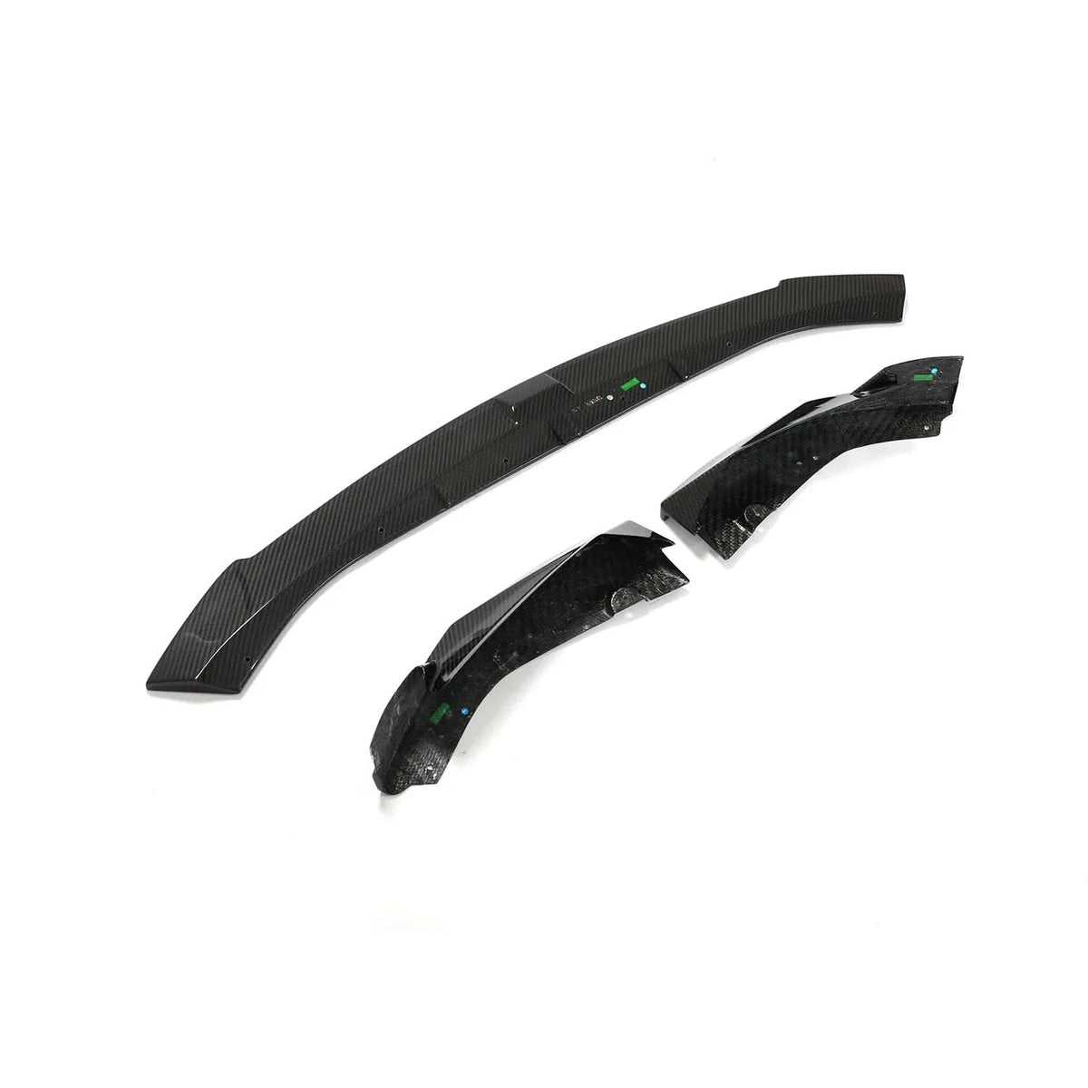 K2 Industries dry carbon fiber front lip for BMW G80 M3 and G82 G83 M4, showing sleek aerodynamic design