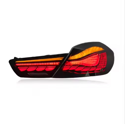 Vekto Dragon Scale GTS LED taillights for BMW 6 Series F12 F13 2012-2019, showing sleek red and clear tail light design.