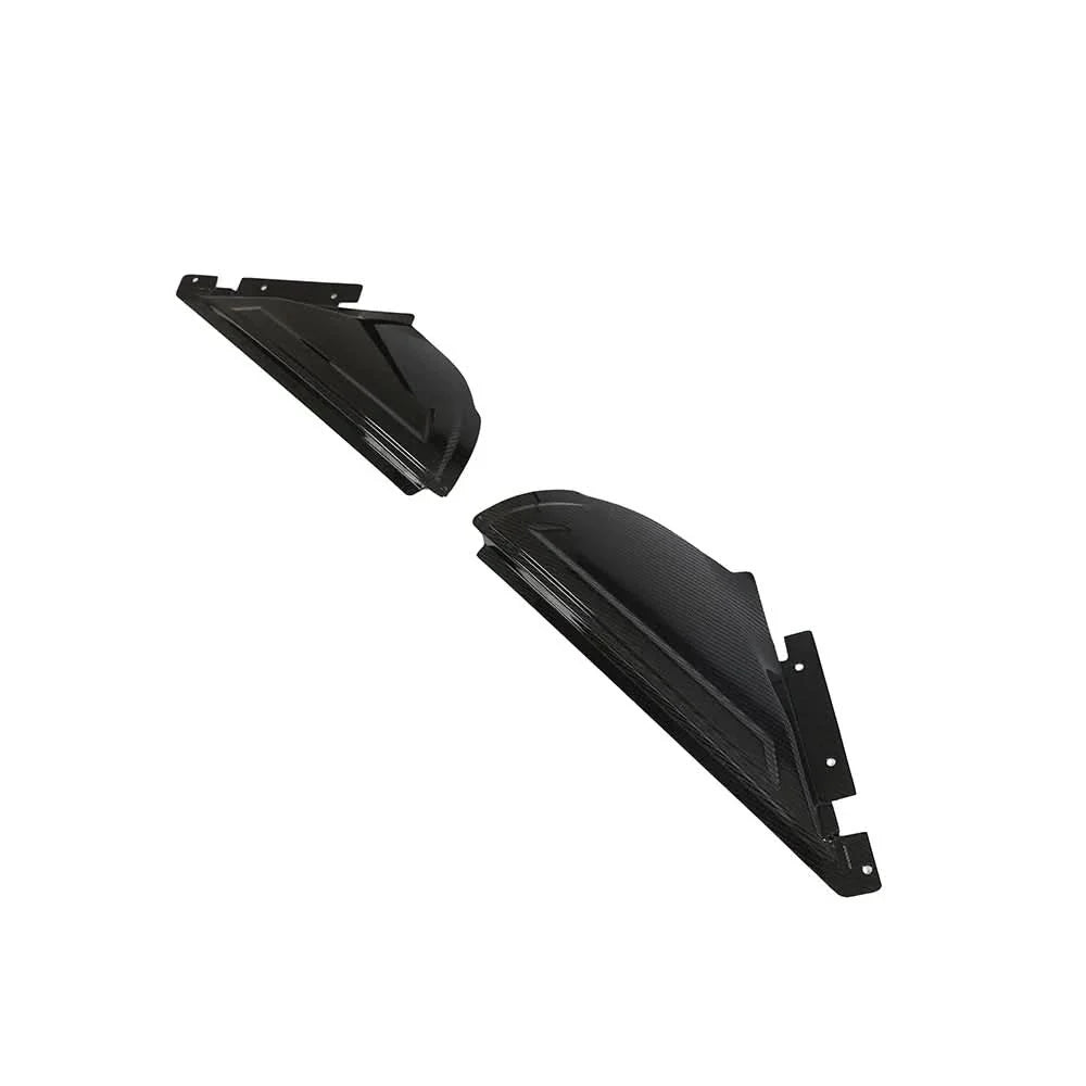 Dry carbon fiber radiator cooling cover for BMW G87 M2 and G80/G82 M3/M4 by K2 Industries, showcasing sleek lightweight design.