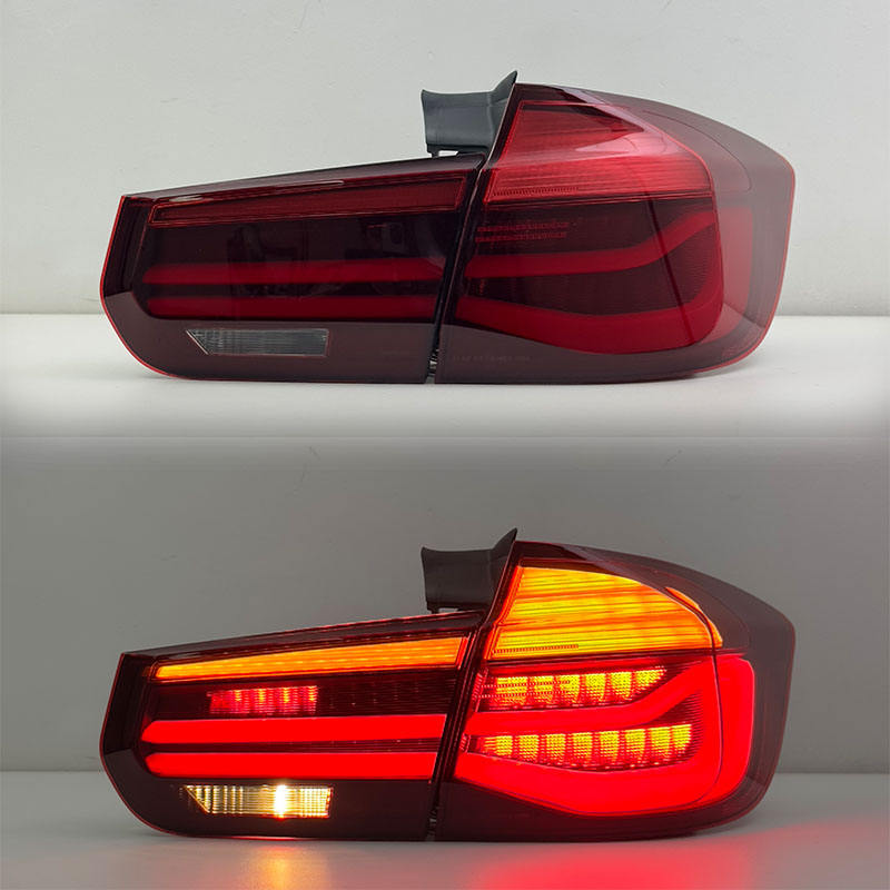 Vekto LED tail lights for BMW 3 Series F31 Touring 2013-2018, showing sleek taillight design on a dark background.