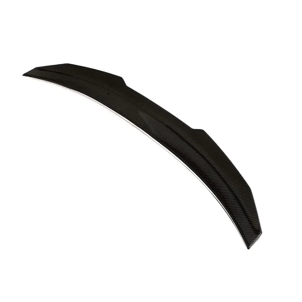 BMW G82 G83 M4 and G22 430i carbon fiber rear trunk spoiler, PS style dry carbon fiber by K2 Industries.