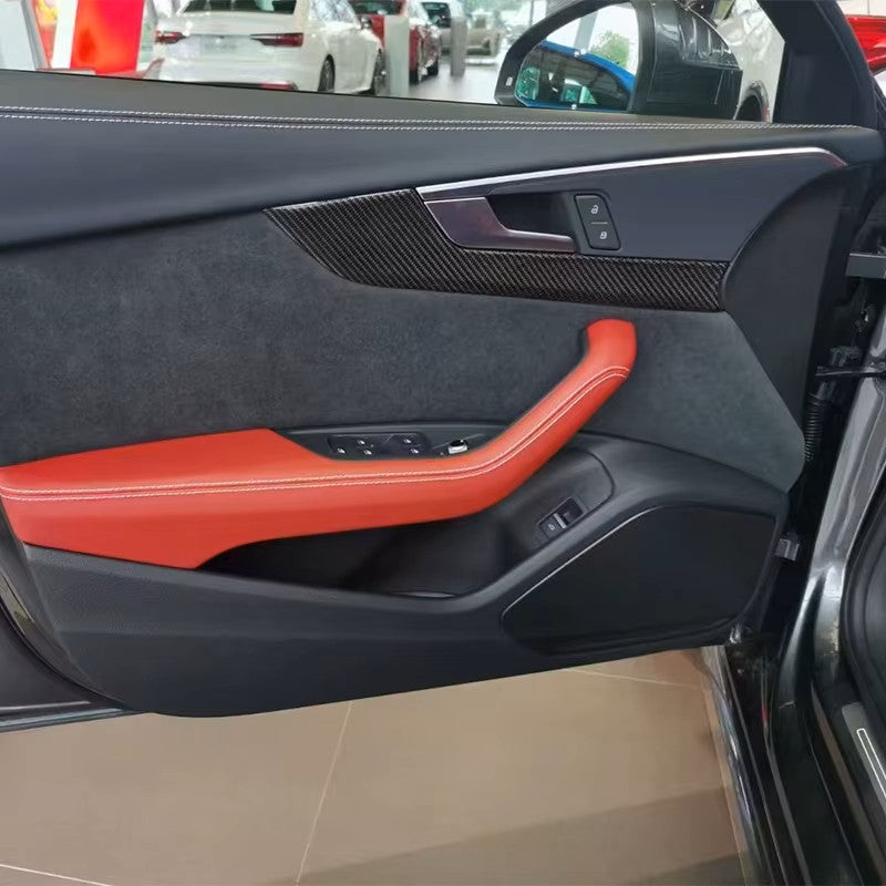 Carbon Fiber Style Interior Trim Kit for Audi A4 A5 2017-2025 4-Door Models