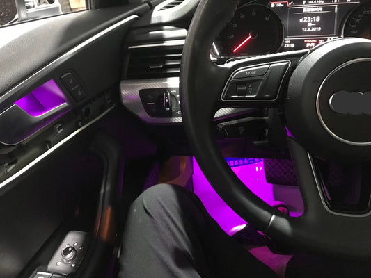 Decorative LED Atmosphere Lamp Luminous Strip fits Audi A6 A6L A7 C7 2012-2018 MMI Control
