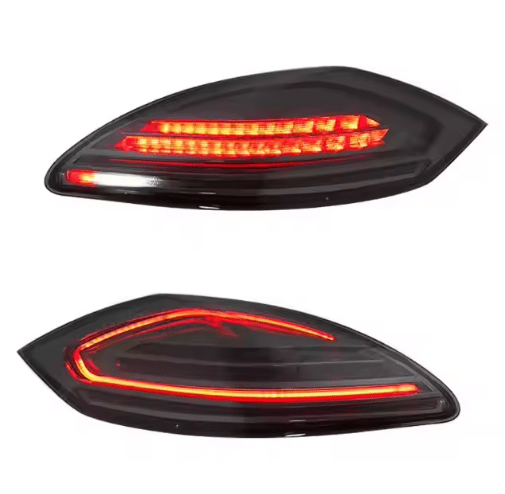 Vekto 2016 style LED tail lights for Porsche Panamera 970.1 2009-2013, showing sleek red and clear lens taillights on a vehicle.