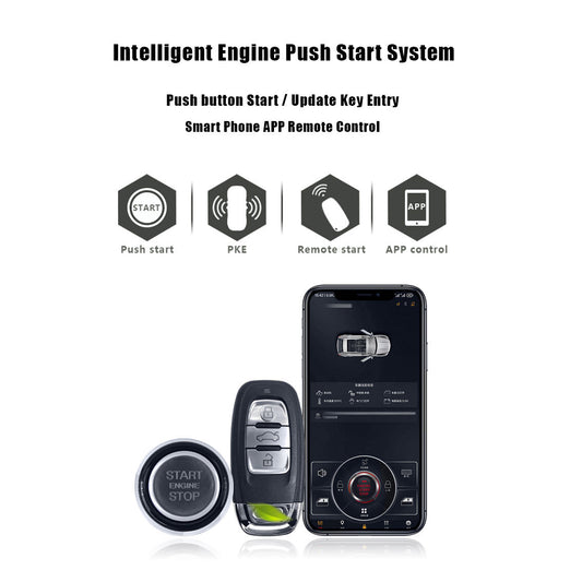 Bayern Motor Werks Engine Remote Start Stop System fits all Audi A4 A5 A6 A7 A8 Q3 Q7 TT with Keyless Entry Auto Unlock/Lock & Smartphone Remote Control