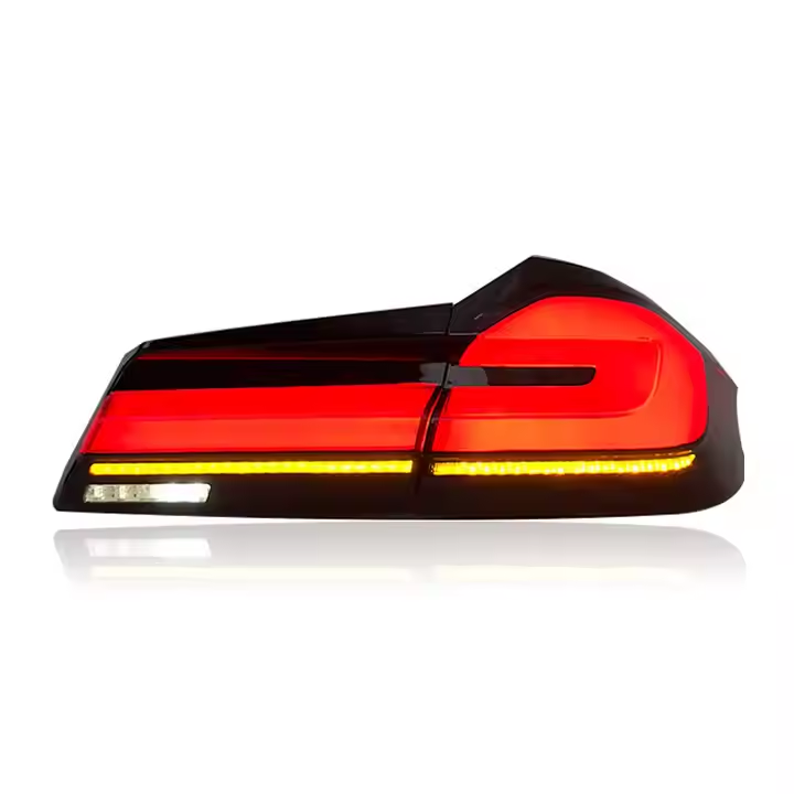 Vekto LED tail lights for BMW 5 Series G30 G38, showing sleek red and clear taillight design with LED accents