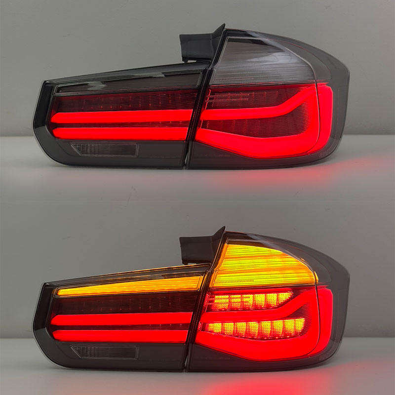 BMW F31 LCI style LED tail lights by Vekto, showcasing sleek taillight design with illuminated LED strips for 2013-2018 models.