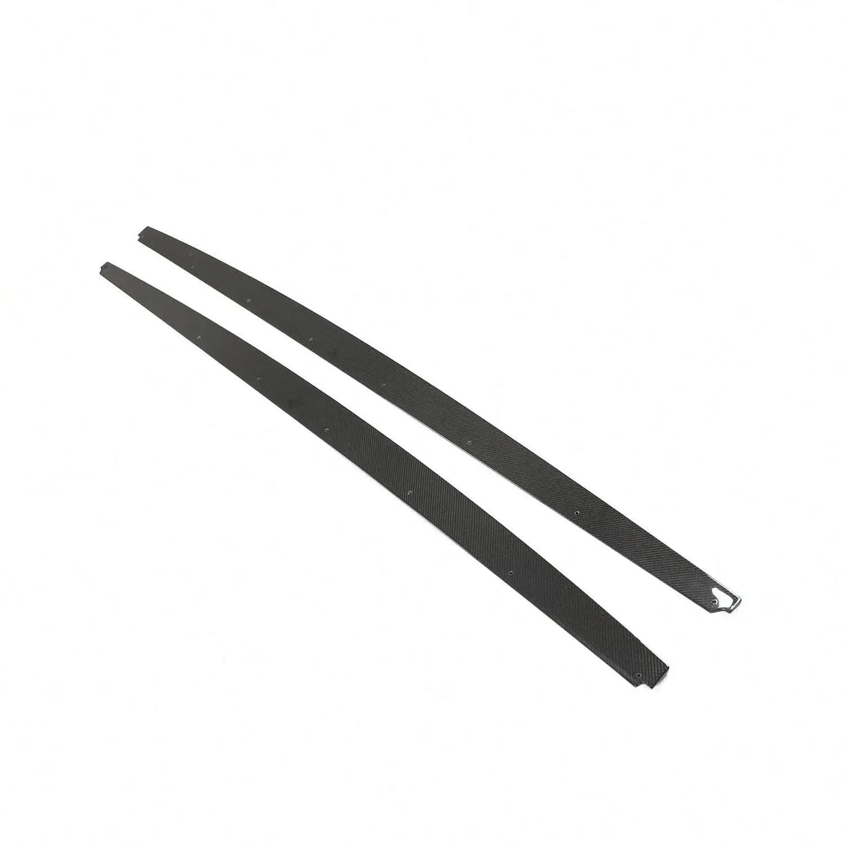 Carbon fiber side skirts for BMW F10 M5 and M Sport from K2 Industries, performance side extensions with sleek design.