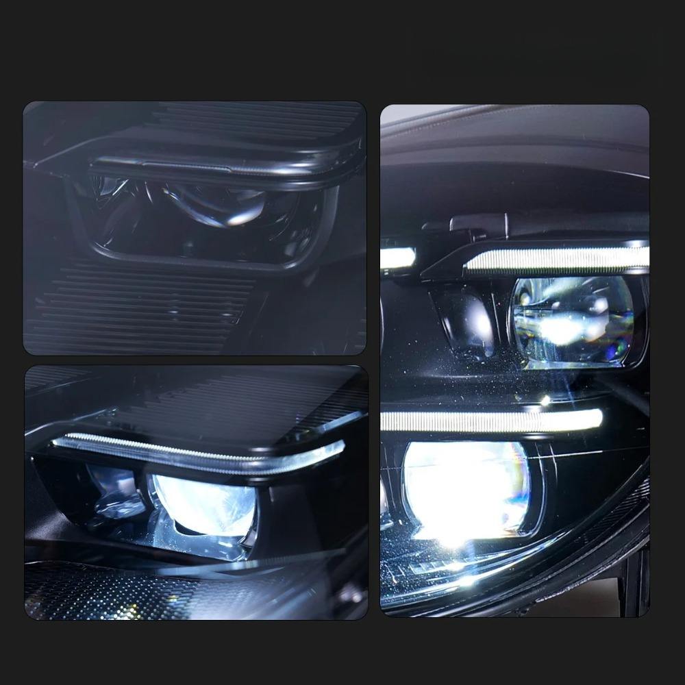 Vekto LED headlights for Porsche Cayenne 958.2 (2015-2017), plug and play installation, bright white lighting for enhanced visibility.