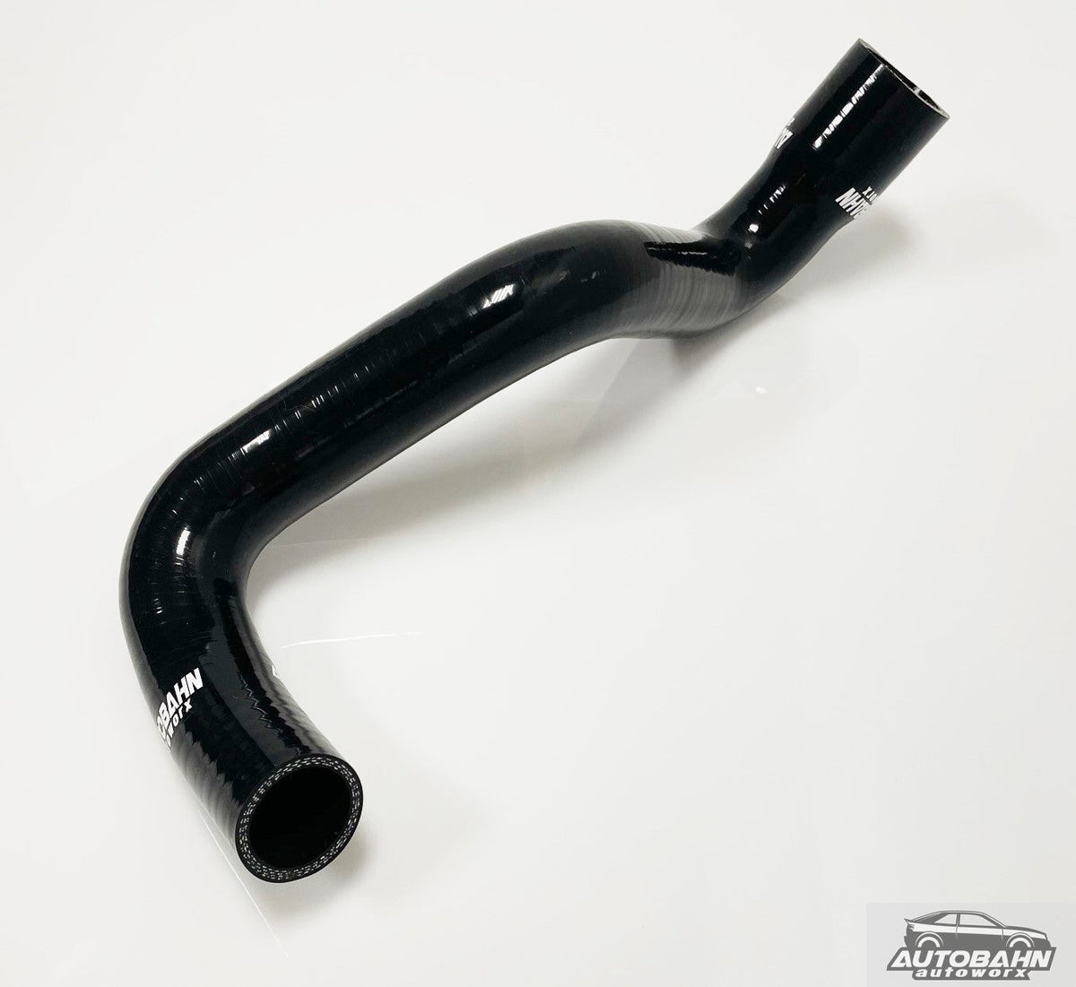 Autobahn Autoworx VW Corrado VR6 SLC lower radiator hose kit showing black rubber hoses with metal clamps.