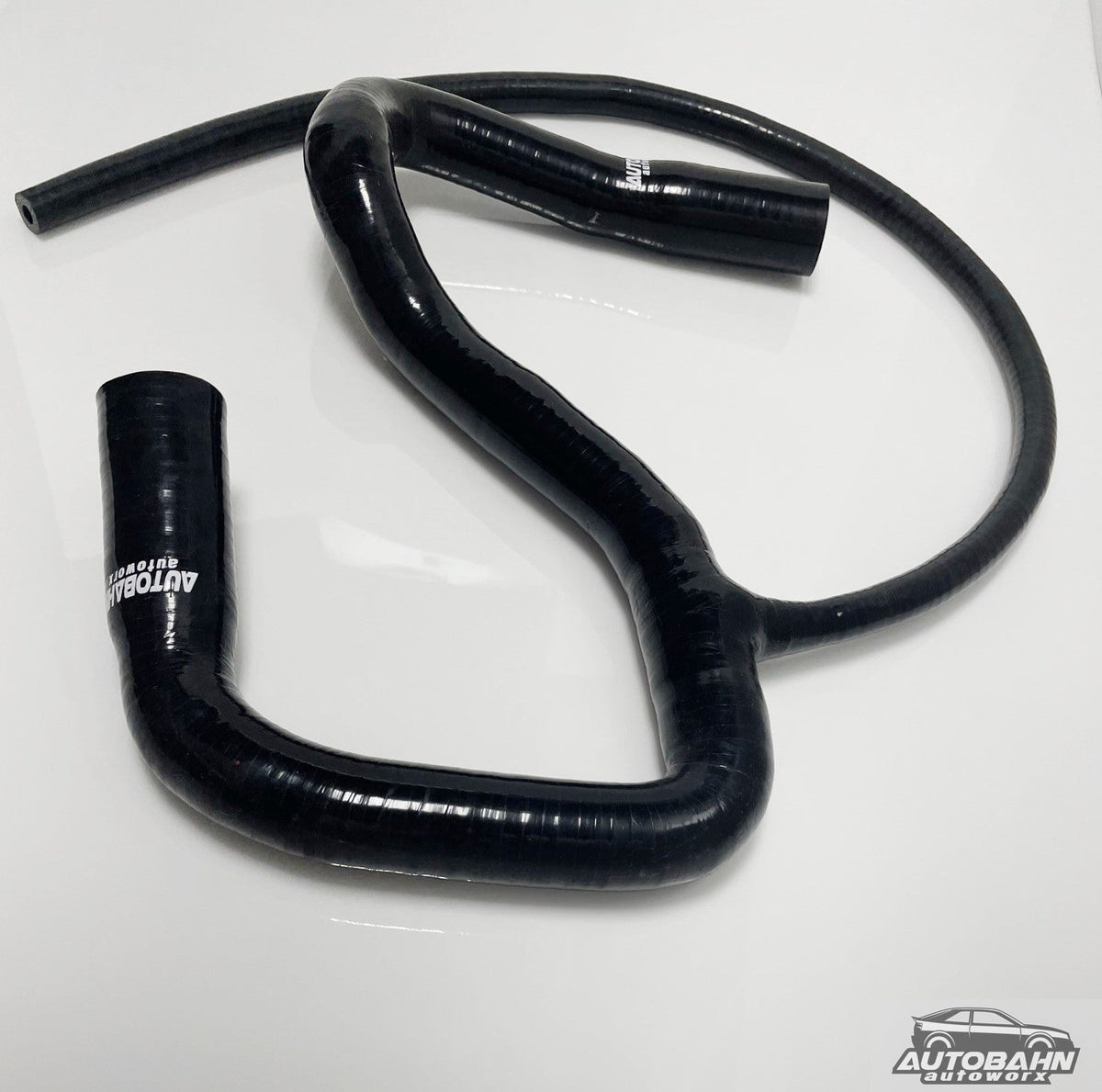 Autobahn Autoworx VW MK2 Golf Jetta 1.6TD upper radiator hose kit, black rubber engine cooling hose for VW vehicles
