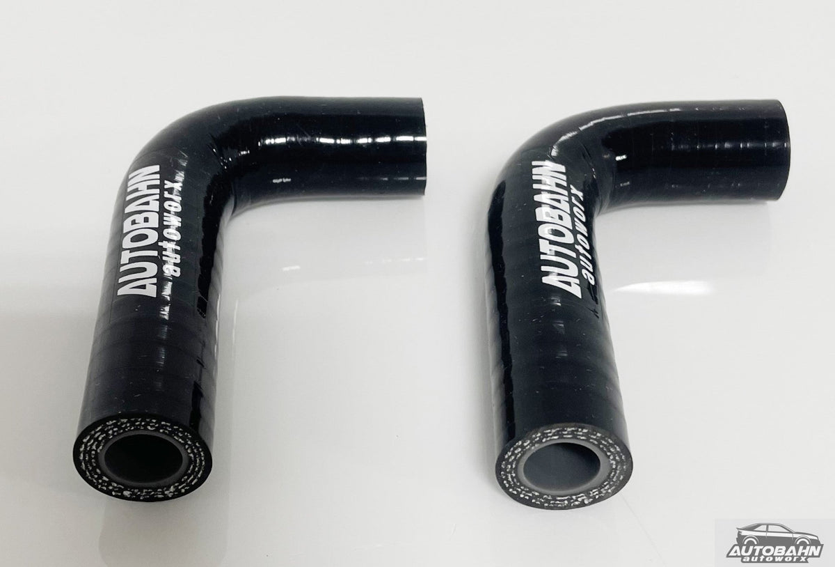 Autobahn Autoworx VW MK1 16v S2 Scirocco brake booster hoses kit, black rubber hoses for improved braking system.