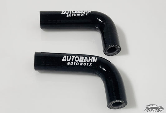 Autobahn Autoworx VW MK1 16v S2 Scirocco brake booster hoses kit with black rubber hoses and metal fittings.