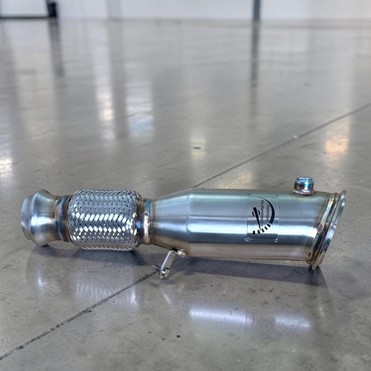 Palenon Performance N26 & N20 Race Downpipe for BMW F Series 320i, 328i, 420i, 428i, 528i, 228i, 220i, close-up image