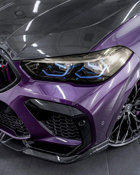 K2 Industries BMW X Series X5 G05 X6 G06 CSL DRL module, 2019+ model, close-up of the LED daytime running light component.