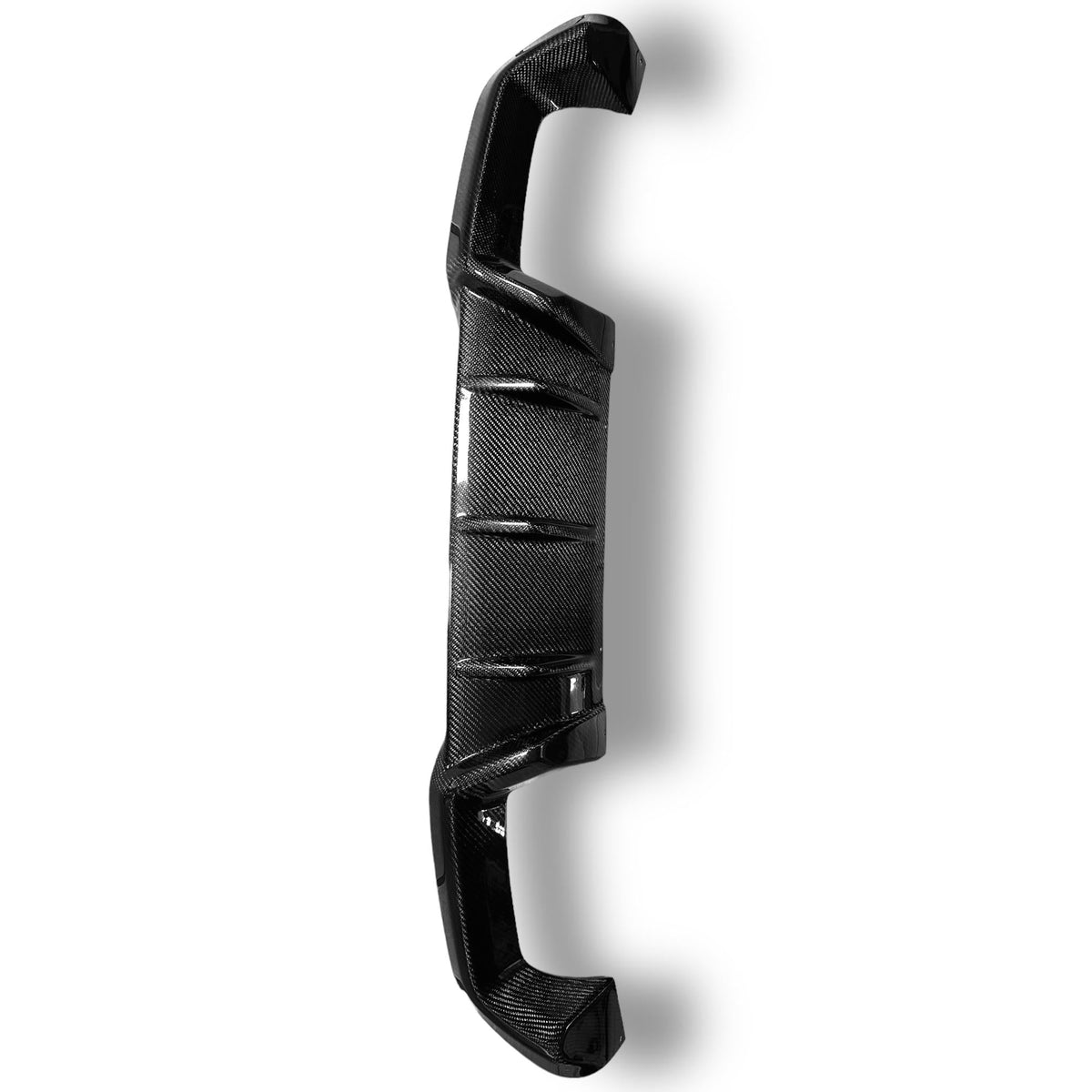 BMW F87 M2 Palenon Performance carbon fiber rear diffuser, showcasing sleek, lightweight aerodynamic design with detailed craftsmanship.