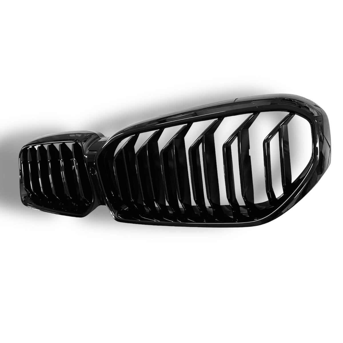 Carbon fiber front grille for BMW F90 M5 and G30 540i/M550i, designed by Palenon Performance, featuring double slat ABS construction.