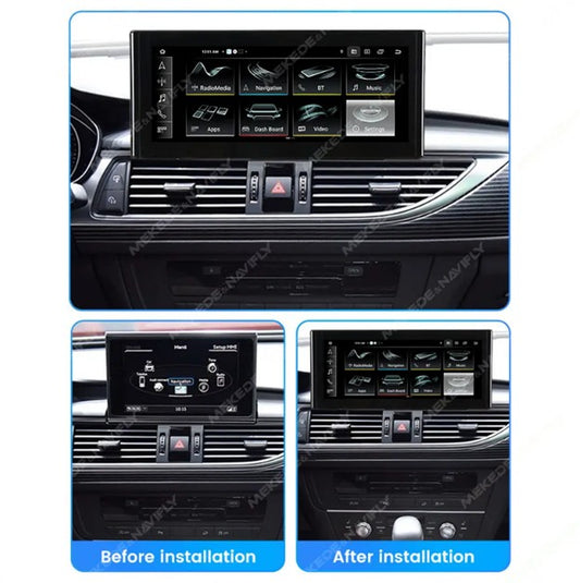 MNX 10.25" Touchscreen Upgrade for Audi A6 S6 A7 S7 C7 C7.5 2012-2018 with Android 14