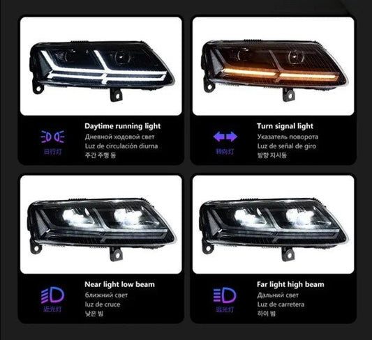 Bayern Automotive Upgrade A6 S6 C6 2005-2011 Dynamic LED Headlight with Sequential Turn Signals - AudiGear.com - Lighting