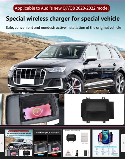 Bayern MotorWerks Wireless Car Phone Chargers 15W Fast Charging with Magnetic Cradles