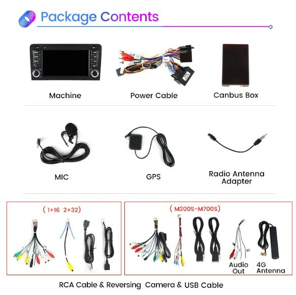 Upgrade Touchscreen for Audi A3 2003-2013 featuring Android 11 CarPlay