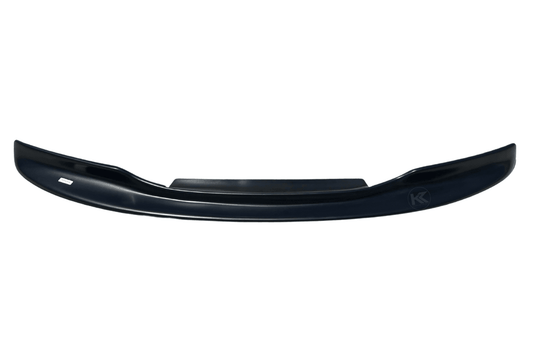 BMW 3-Series E46 M3 CSL front lip spoiler in ABS by K2 Industries, designed for 1999-2005 model years, shown on vehicle.