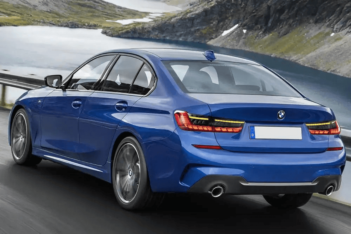 BMW 3-Series G20 G28 G80 Dragon Scale Style Tail Lights by K2 Industries, showcasing sleek LED design for 2019-2024 models.