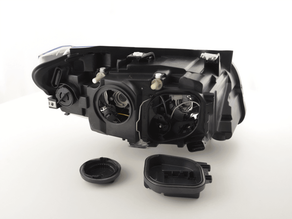 BMW X1 E84 LED Angel Eye Headlights from K2 Industries for 2009-2012, showing sleek headlight design with illuminated angel eyes.