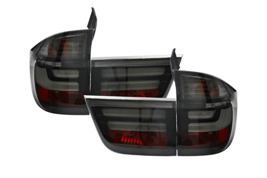 BMW X5 E70 LCI style LED tail light by K2 Industries, rear tail light assembly for 2007-2012 BMW X5 E70 models.